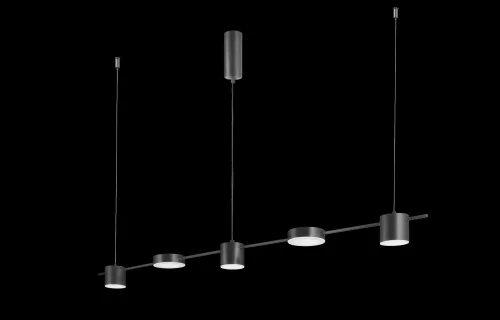 Светильник подвесной LED TRISTAN SP5 L1200 BLACK Crystal Lux чёрный 3 лампы, основание чёрное в стиле современный хай-тек  фото 3